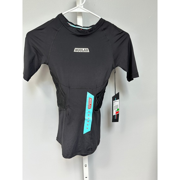 MOOLAH Women's Padded Compression Top Basketball Shirt Black New with Tags - Picture 1 of 4